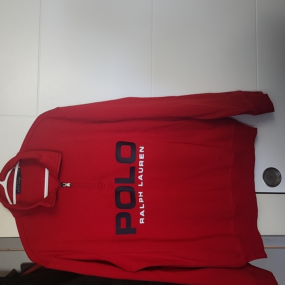 Polo Ralph Lauren Size M Red Half-Zip Pullover